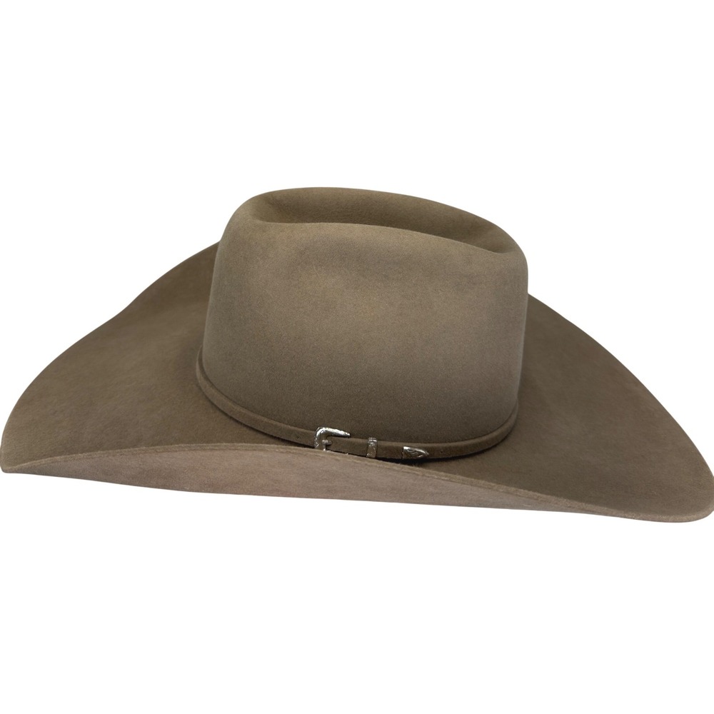 Rodeo King 7X Beaver Brown Felt Cowboy Hat 6 7/8 Made in USA Cattleman Crease